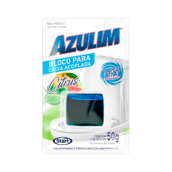 Bloco Detergente Sanitário Citrus 50 Gr Azulim